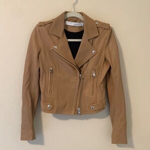 IRO Tan Leather Jacket